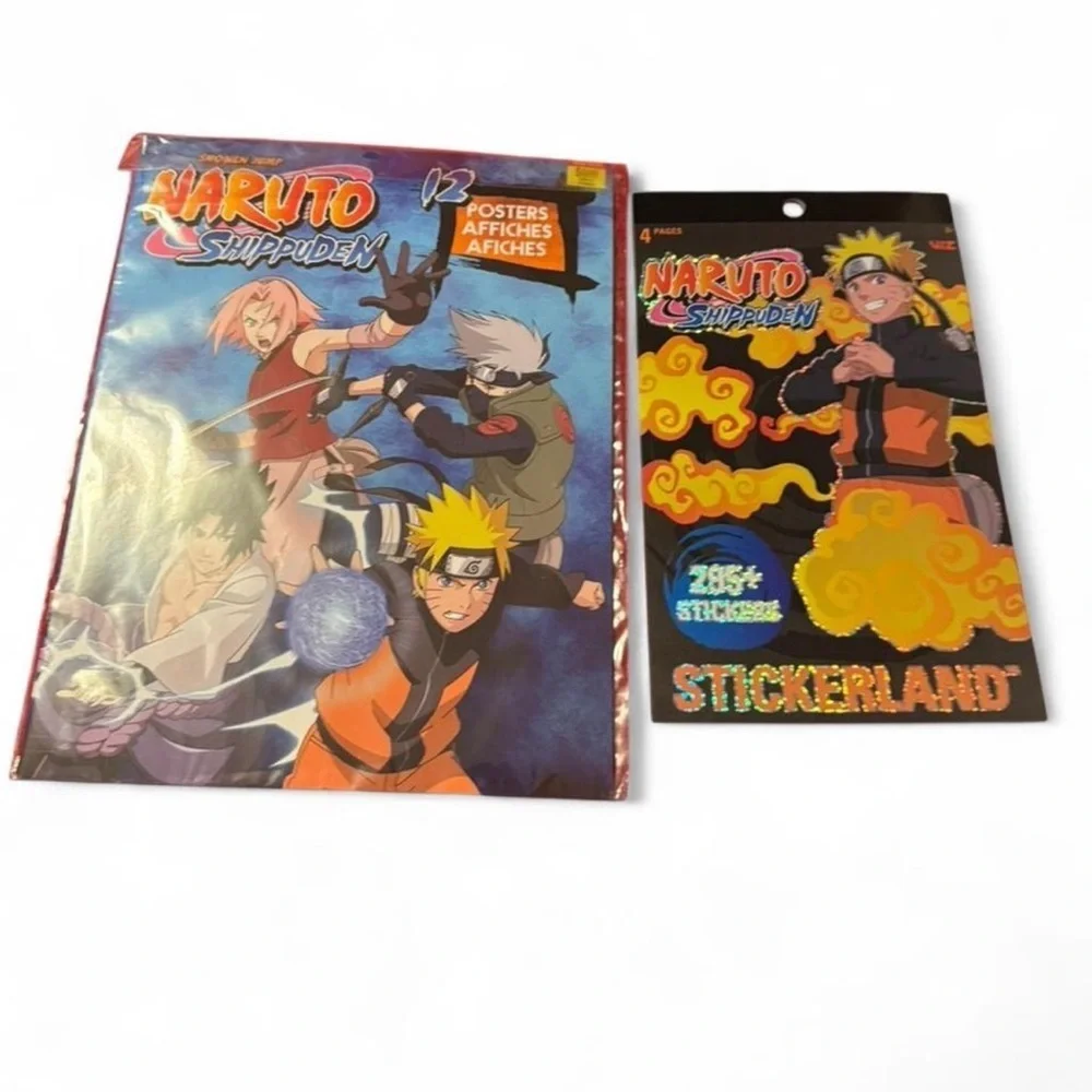 Naruto Shippuden poster and sticker books set